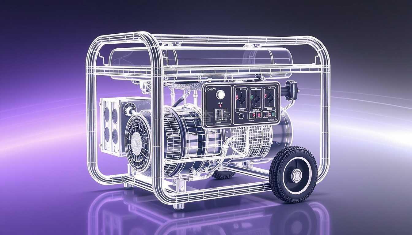 輪廓便攜式汽油發電機 輕巧動力，隨行賦能