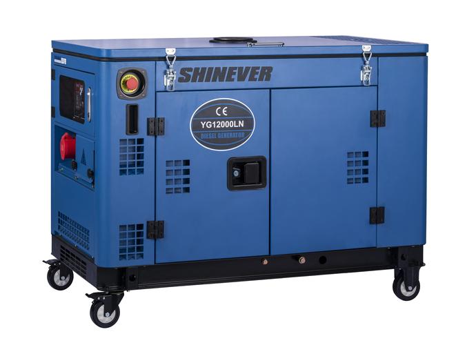 Shinever 12kW低噪音柴油發電機YG12000LN 靜音守護，動力隨行